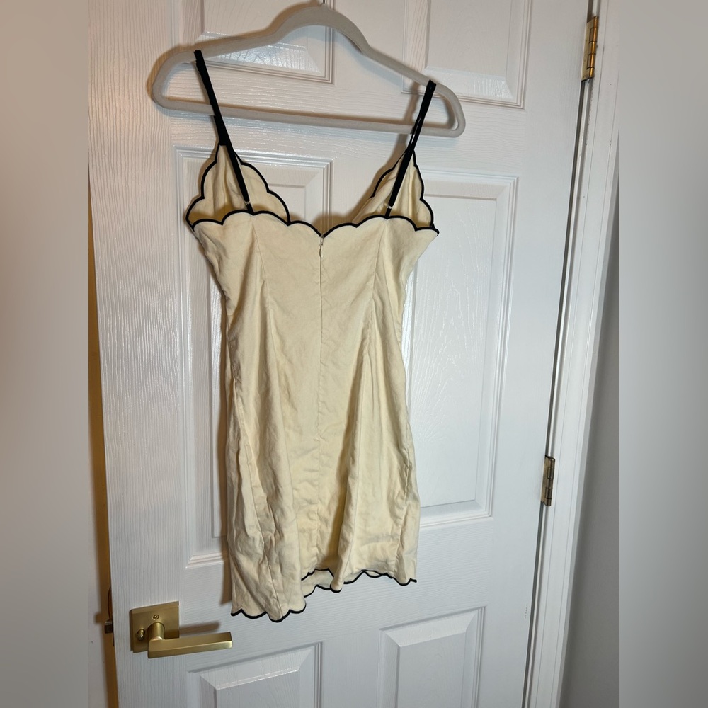 Tularosa Tashi Mini Dress in Ivory & Black - Picture 5 of 5